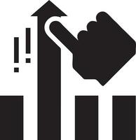 Hand icon symbol vector image. Illustration of the isolated finger hand touch human design. EPS 10