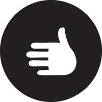 Hand icon symbol vector image. Illustration of the isolated finger hand touch human design. EPS 10