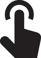 Hand icon symbol vector image. Illustration of the isolated finger hand touch human design. EPS 10