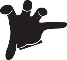 Hand icon symbol vector image. Illustration of the isolated finger hand touch human design. EPS 10