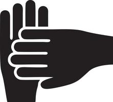 Hand icon symbol vector image. Illustration of the isolated finger hand touch human design. EPS 10