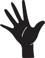 Hand icon symbol vector image. Illustration of the isolated finger hand touch human design. EPS 10