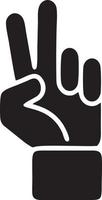 Hand icon symbol vector image. Illustration of the isolated finger hand touch human design. EPS 10