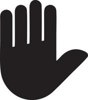 Hand icon symbol vector image. Illustration of the isolated finger hand touch human design. EPS 10