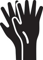 Hand icon symbol vector image. Illustration of the isolated finger hand touch human design. EPS 10