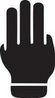 Hand icon symbol vector image. Illustration of the isolated finger hand touch human design. EPS 10