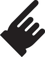 Hand icon symbol vector image. Illustration of the isolated finger hand touch human design. EPS 10