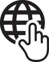 Hand icon symbol vector image. Illustration of the isolated finger hand touch human design. EPS 10