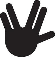 Hand icon symbol vector image. Illustration of the isolated finger hand touch human design. EPS 10