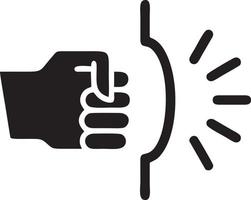 Hand icon symbol vector image. Illustration of the isolated finger hand touch human design. EPS 10