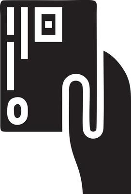 Hand icon symbol vector image. Illustration of the isolated finger hand touch human design. EPS 10
