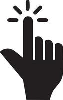 Hand icon symbol vector image. Illustration of the isolated finger hand touch human design. EPS 10