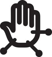 Hand icon symbol vector image. Illustration of the isolated finger hand touch human design. EPS 10