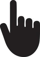 Hand icon symbol vector image. Illustration of the isolated finger hand touch human design. EPS 10