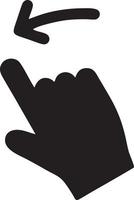 Hand icon symbol vector image. Illustration of the isolated finger hand touch human design. EPS 10