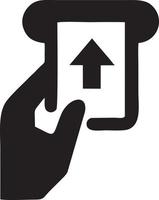 Hand icon symbol vector image. Illustration of the isolated finger hand touch human design. EPS 10