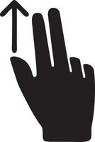 Hand icon symbol vector image. Illustration of the isolated finger hand touch human design. EPS 10