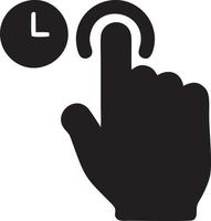 Hand icon symbol vector image. Illustration of the isolated finger hand touch human design. EPS 10