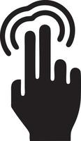 Hand icon symbol vector image. Illustration of the isolated finger hand touch human design. EPS 10