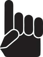 Hand icon symbol vector image. Illustration of the isolated finger hand touch human design. EPS 10