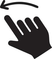 Hand icon symbol vector image. Illustration of the isolated finger hand touch human design. EPS 10