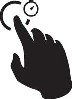 Hand icon symbol vector image. Illustration of the isolated finger hand touch human design. EPS 10