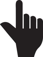 Hand icon symbol vector image. Illustration of the isolated finger hand touch human design. EPS 10