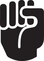 Hand icon symbol vector image. Illustration of the isolated finger hand touch human design. EPS 10