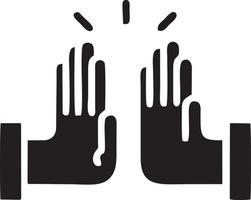 Hand icon symbol vector image. Illustration of the isolated finger hand touch human design. EPS 10