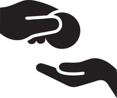 Hand icon symbol vector image. Illustration of the isolated finger hand touch human design. EPS 10