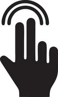 Hand icon symbol vector image. Illustration of the isolated finger hand touch human design. EPS 10