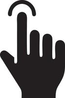 Hand icon symbol vector image. Illustration of the isolated finger hand touch human design. EPS 10