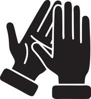 Hand icon symbol vector image. Illustration of the isolated finger hand touch human design. EPS 10