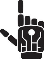 Hand icon symbol vector image. Illustration of the isolated finger hand touch human design. EPS 10