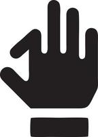 Hand icon symbol vector image. Illustration of the isolated finger hand touch human design. EPS 10