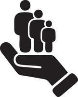 Hand icon symbol vector image. Illustration of the isolated finger hand touch human design. EPS 10