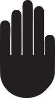 Hand icon symbol vector image. Illustration of the isolated finger hand touch human design. EPS 10