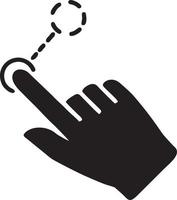 Hand icon symbol vector image. Illustration of the isolated finger hand touch human design. EPS 10