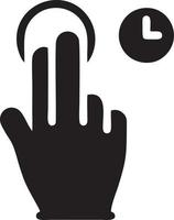 Hand icon symbol vector image. Illustration of the isolated finger hand touch human design. EPS 10