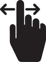 Hand icon symbol vector image. Illustration of the isolated finger hand touch human design. EPS 10