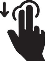 Hand icon symbol vector image. Illustration of the isolated finger hand touch human design. EPS 10