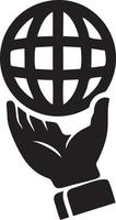 Hand icon symbol vector image. Illustration of the isolated finger hand touch human design. EPS 10