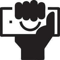 Hand icon symbol vector image. Illustration of the isolated finger hand touch human design. EPS 10