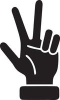 Hand icon symbol vector image. Illustration of the isolated finger hand touch human design. EPS 10