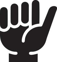 Hand icon symbol vector image. Illustration of the isolated finger hand touch human design. EPS 10