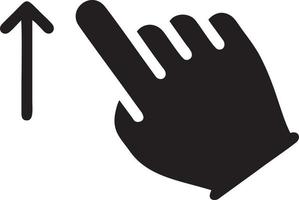 Hand icon symbol vector image. Illustration of the isolated finger hand touch human design. EPS 10