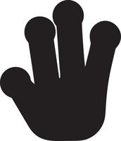 Hand icon symbol vector image. Illustration of the isolated finger hand touch human design. EPS 10