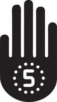 Hand icon symbol vector image. Illustration of the isolated finger hand touch human design. EPS 10