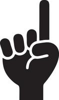 Hand icon symbol vector image. Illustration of the isolated finger hand touch human design. EPS 10