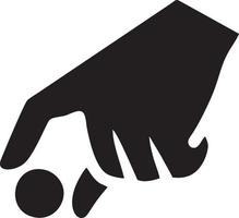 Hand icon symbol vector image. Illustration of the isolated finger hand touch human design. EPS 10